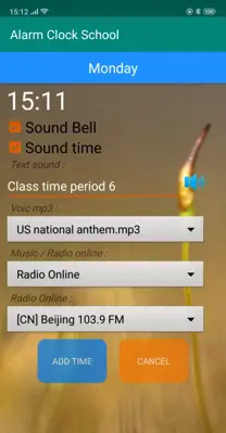 Alarm Clock School android App screenshot 2